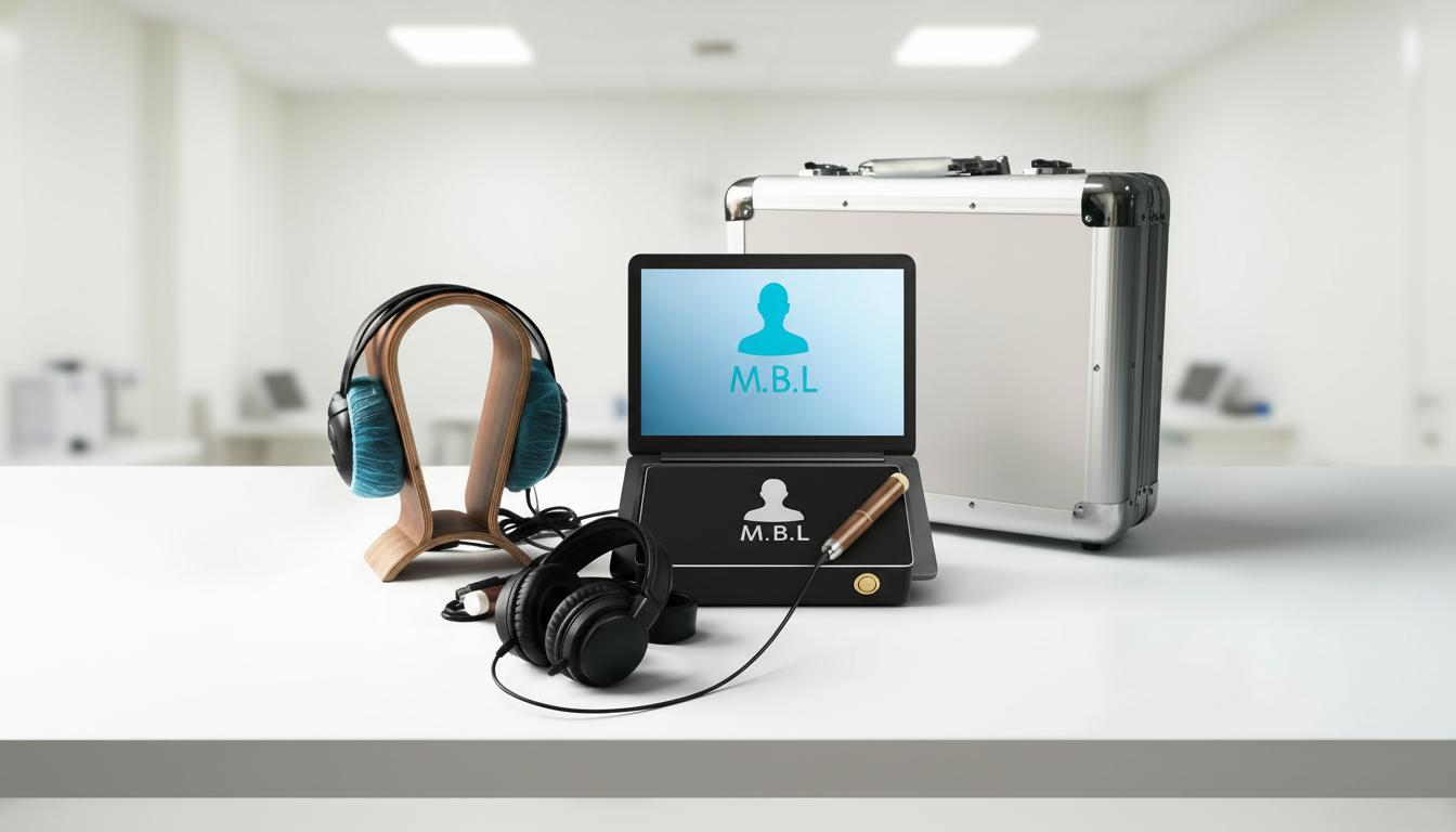 מכשיר MBL-NLS עם אוזניות ביו-אינדוקטור ותוכנת סריקה